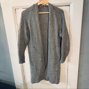 Long heather grey cardigan